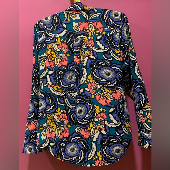 Express Shirt Multicolor Shirt Full Sleeve Shirt Floral print shirt Size US SP - Picture 2 of 4